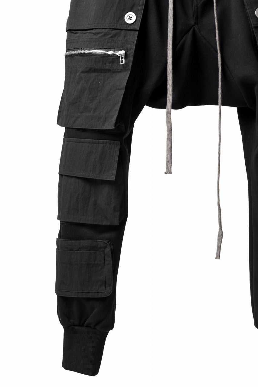 A.F ARTEFACT -SOLDIER- SARROUEL CARGO PANTS (BLACK)