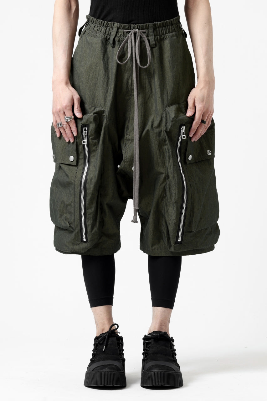 A.F ARTEFACT -BUSH- SARROUEL CARGO SHORTS (KHAKI)