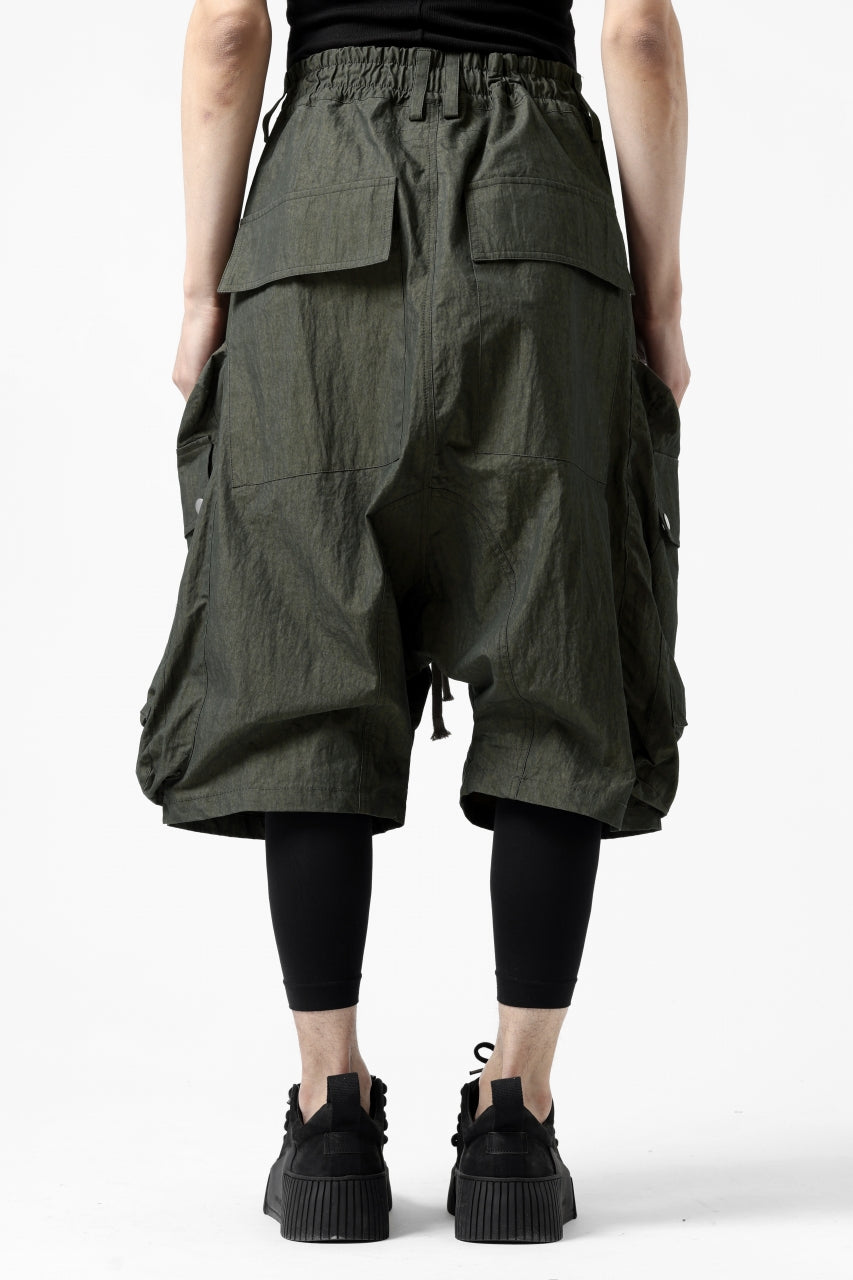 A.F ARTEFACT -BUSH- SARROUEL CARGO SHORTS (KHAKI)