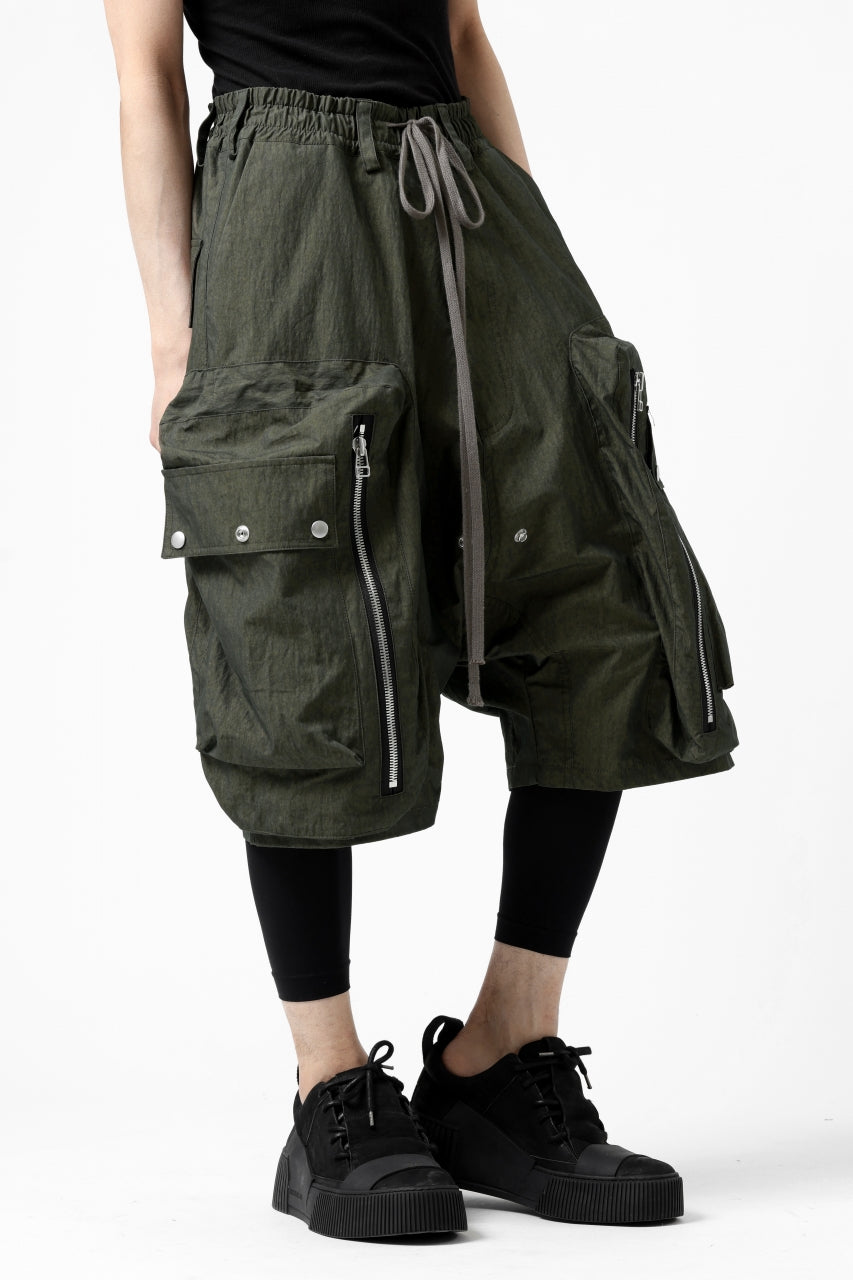 A.F ARTEFACT -BUSH- SARROUEL CARGO SHORTS (KHAKI)