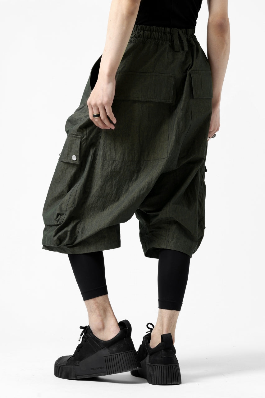 A.F ARTEFACT -BUSH- SARROUEL CARGO SHORTS (KHAKI)