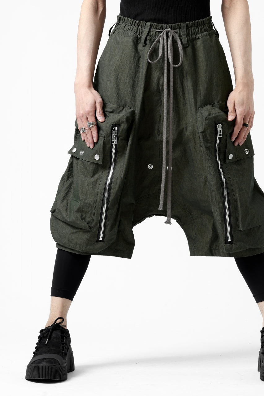 A.F ARTEFACT -BUSH- SARROUEL CARGO SHORTS (KHAKI)