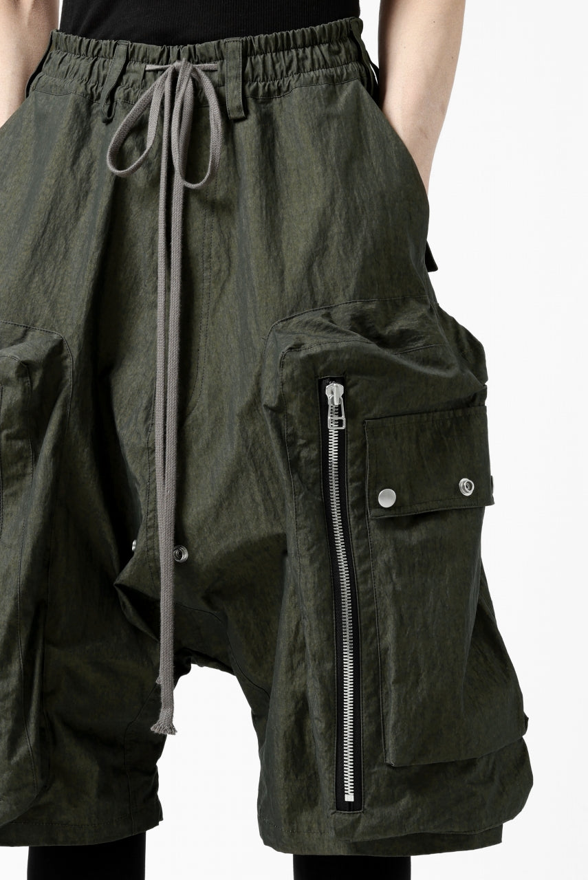 A.F ARTEFACT -BUSH- SARROUEL CARGO SHORTS (KHAKI)