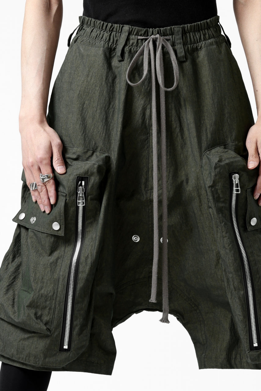 A.F ARTEFACT -BUSH- SARROUEL CARGO SHORTS (KHAKI)