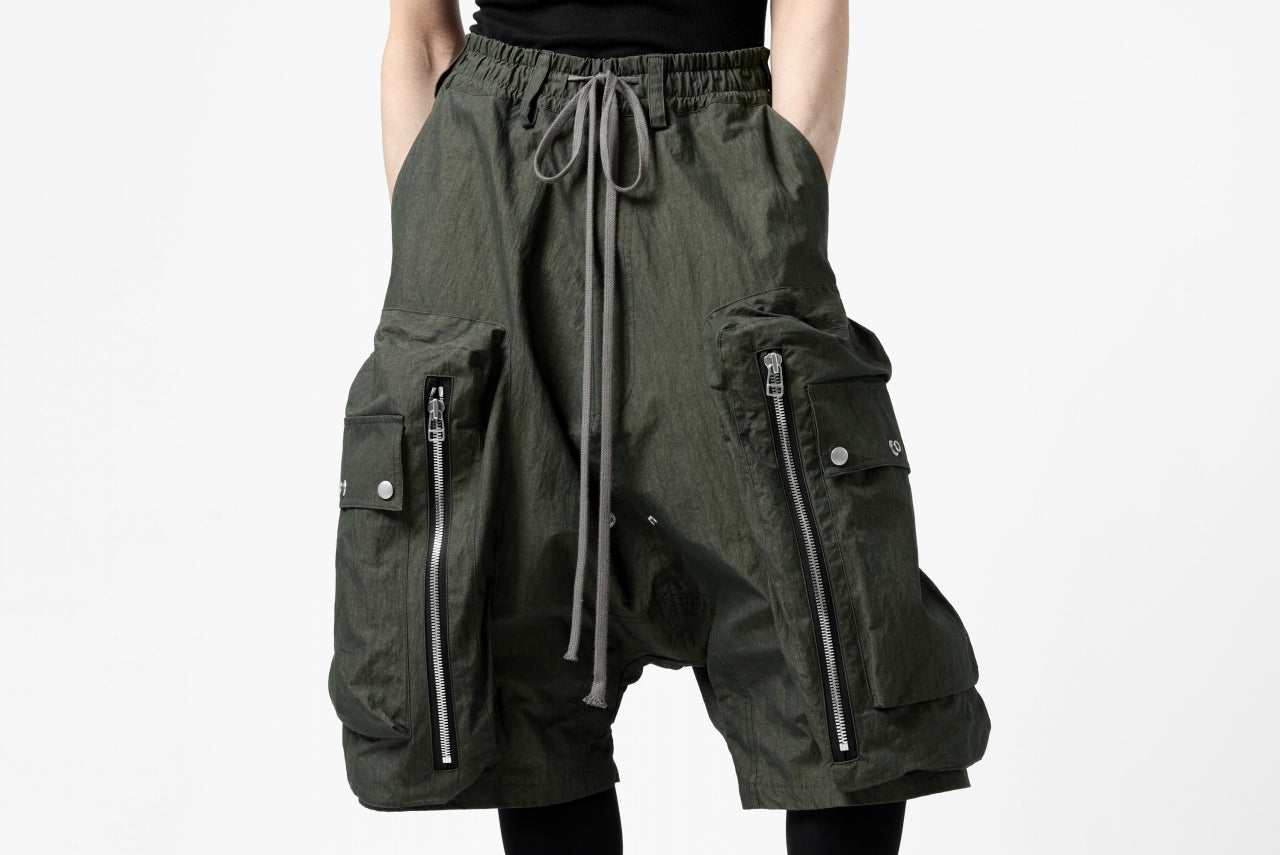 A.F ARTEFACT -BUSH- SARROUEL CARGO SHORTS (KHAKI)