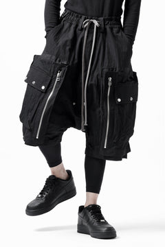 画像をギャラリービューアに読み込む, A.F ARTEFACT -BUSH- SARROUEL CARGO SHORTS (BLACK)