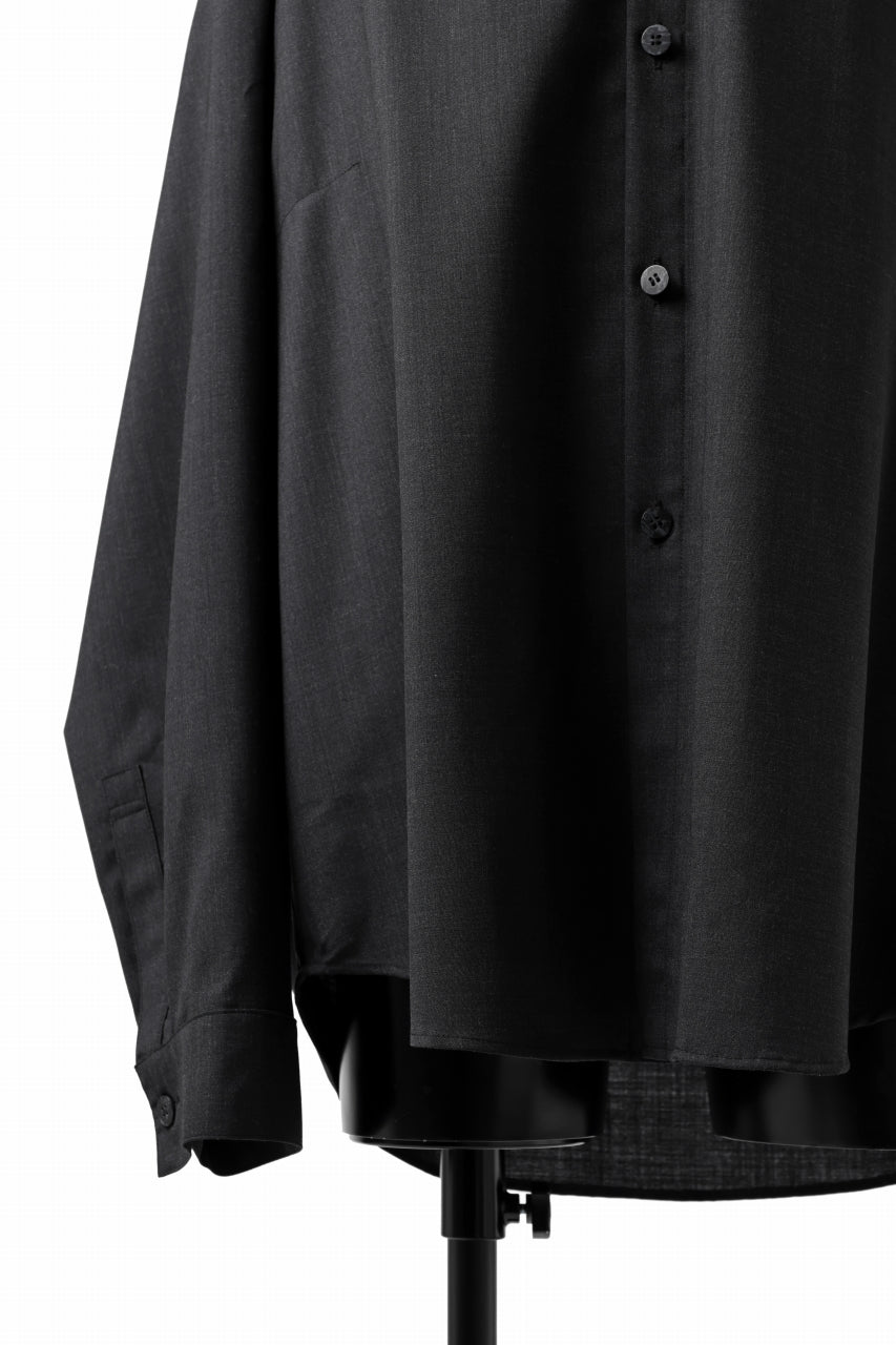 A.F ARTEFACT -CCN- DRAPE OVER SHIRT / TROPICAL (BLACK)