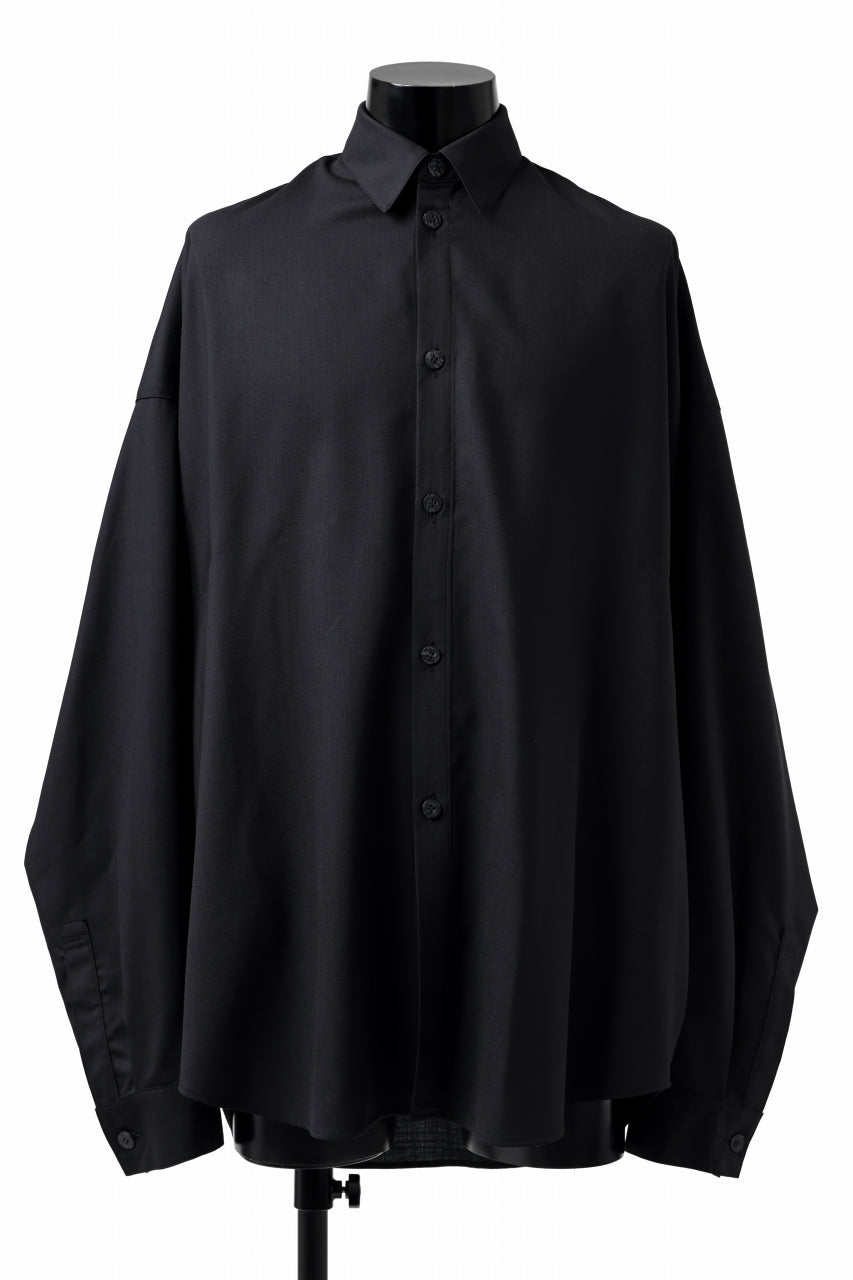 A.F ARTEFACT -CCN- DRAPE OVER SHIRT / TROPICAL (D.BLACK)