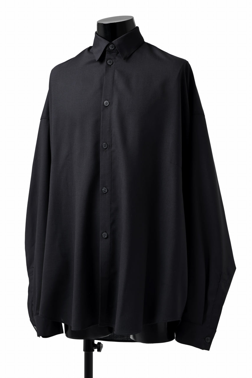 A.F ARTEFACT -CCN- DRAPE OVER SHIRT / TROPICAL (D.BLACK)