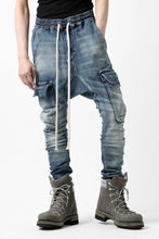 画像をギャラリービューアに読み込む, A.F ARTEFACT -FADED- DENIM SARROUEL CARGO SKINNY (BLUE)