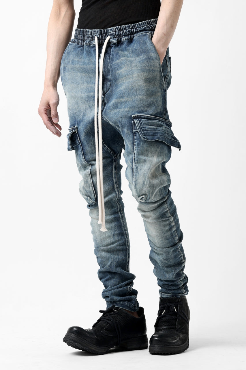 画像をギャラリービューアに読み込む, A.F ARTEFACT -FADED- DENIM SARROUEL CARGO SKINNY (BLUE)