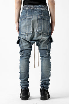 画像をギャラリービューアに読み込む, A.F ARTEFACT -FADED- DENIM SARROUEL CARGO SKINNY (BLUE)