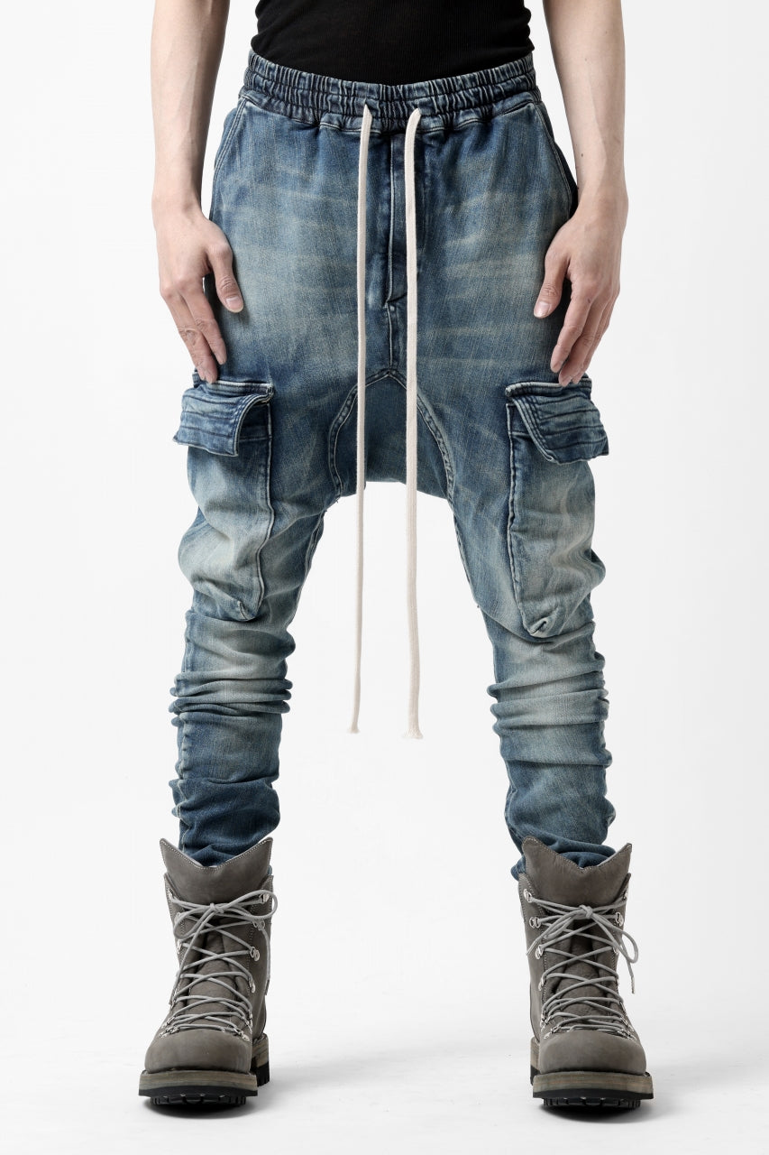 画像をギャラリービューアに読み込む, A.F ARTEFACT -FADED- DENIM SARROUEL CARGO SKINNY (BLUE)