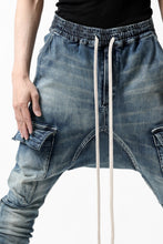 画像をギャラリービューアに読み込む, A.F ARTEFACT -FADED- DENIM SARROUEL CARGO SKINNY (BLUE)