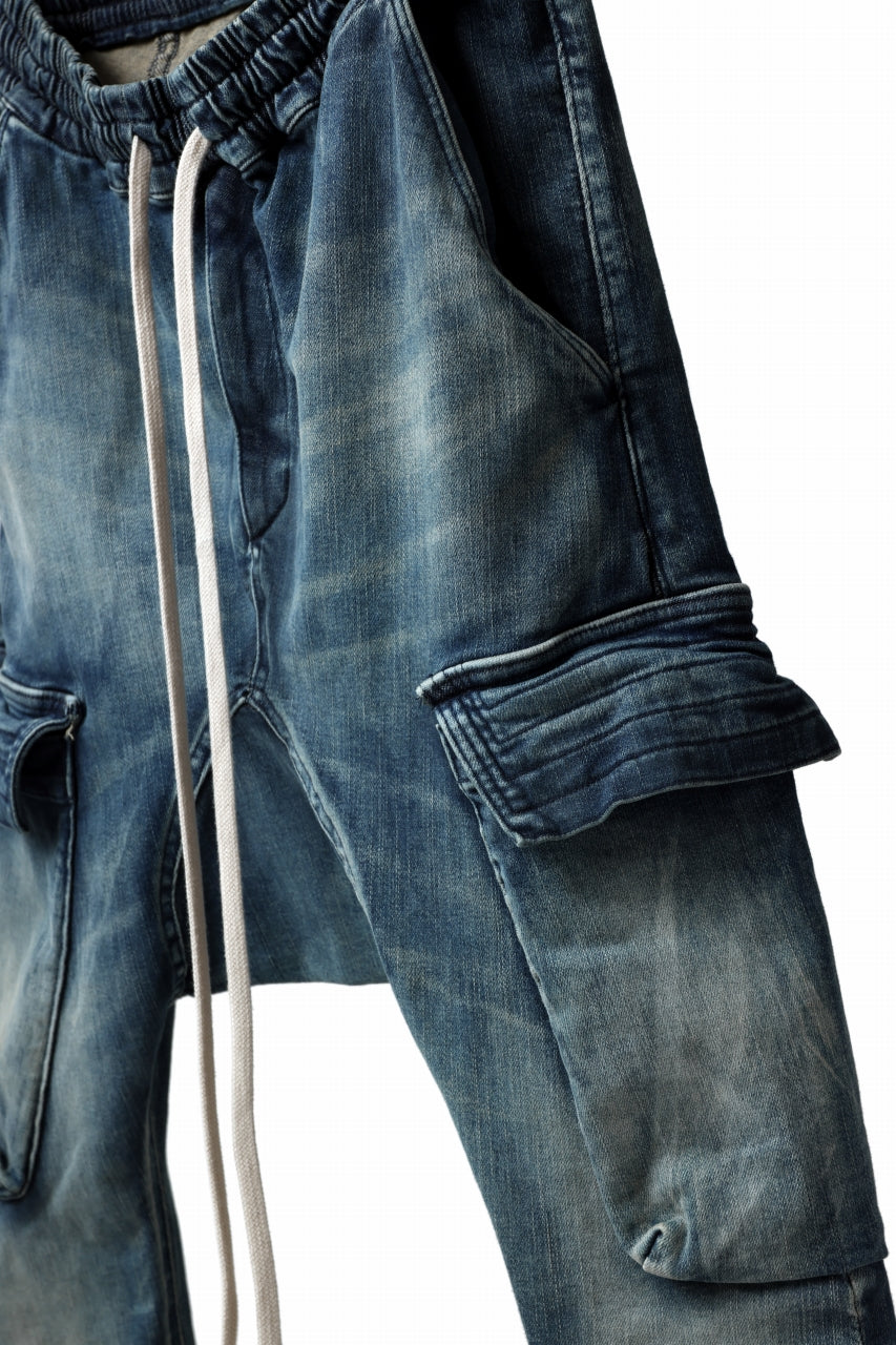 A.F ARTEFACT -FADED- DENIM SARROUEL CARGO SKINNY (BLUE)