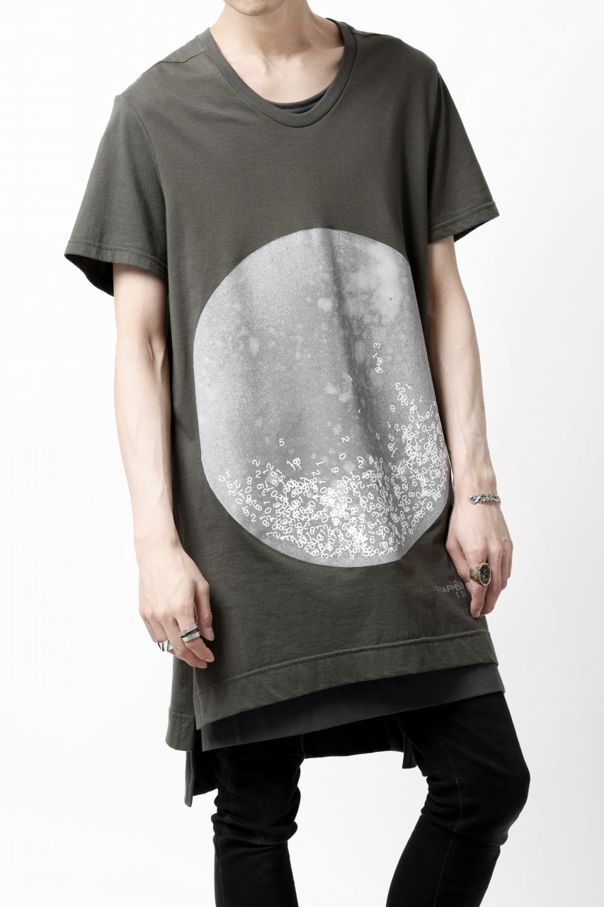 画像をギャラリービューアに読み込む, A.F ARTEFACT CREW NECK TEE / ABSTRACT PRINT Ver. (KHAKI)