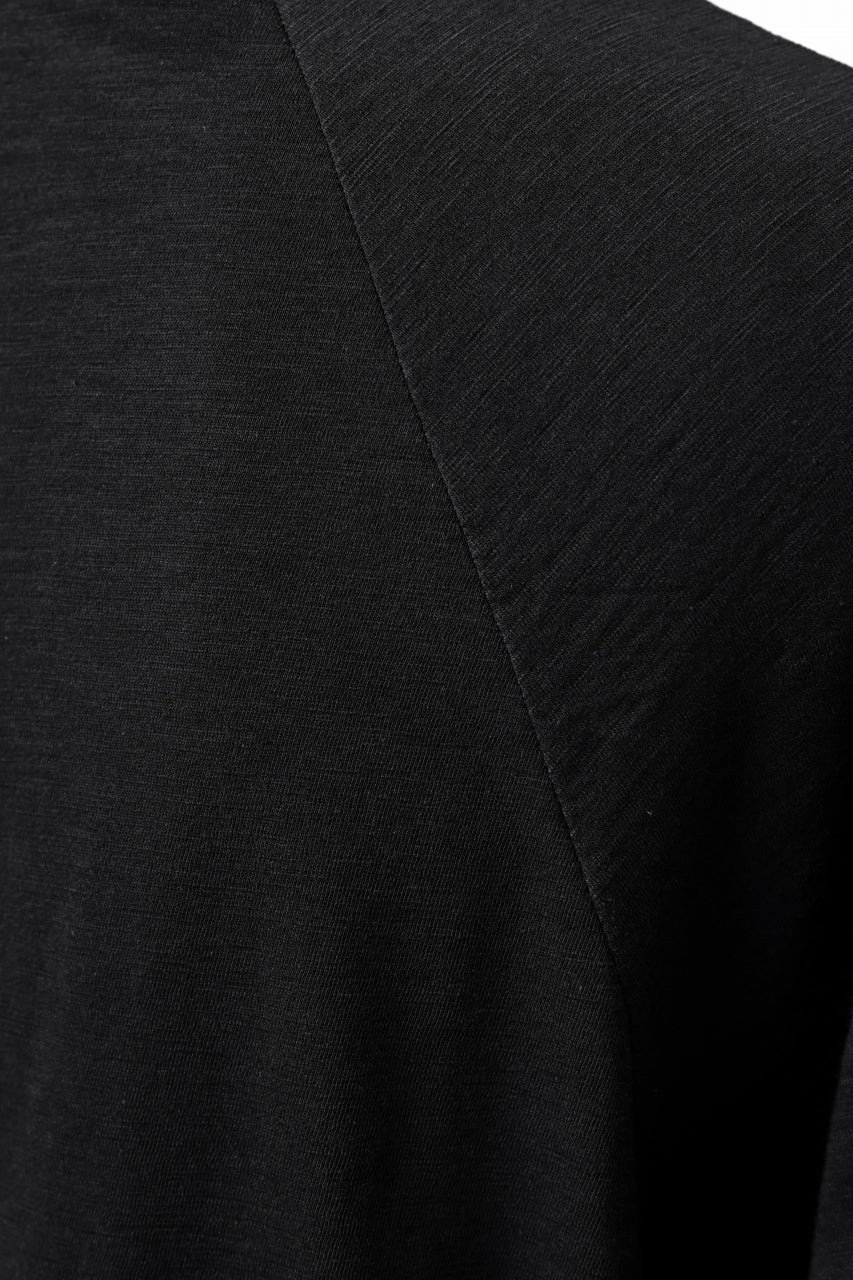 A.F ARTEFACT -HEATHER- DOLMAN LOOSEY TOPS / SLAB JERSEY (BLACK)