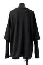 画像をギャラリービューアに読み込む, A.F ARTEFACT -HEATHER- LAYERED TOPS / DOUBLE SLAB (BLACK)