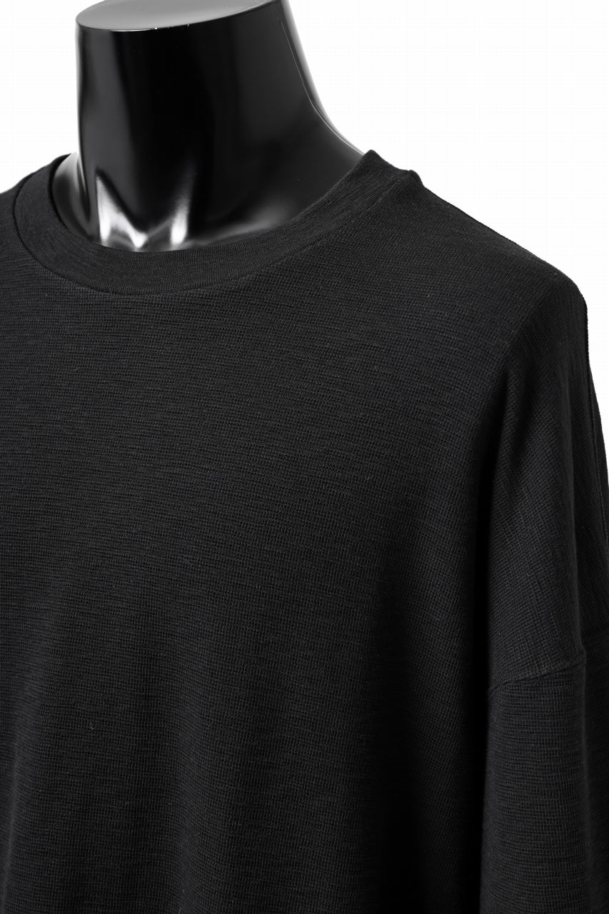 A.F ARTEFACT -HEATHER- LAYERED TOPS / DOUBLE SLAB (BLACK)