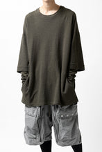 画像をギャラリービューアに読み込む, A.F ARTEFACT -HEATHER- LAYERED TOPS / DOUBLE SLAB (KHAKI)