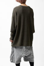 画像をギャラリービューアに読み込む, A.F ARTEFACT -HEATHER- LAYERED TOPS / DOUBLE SLAB (KHAKI)