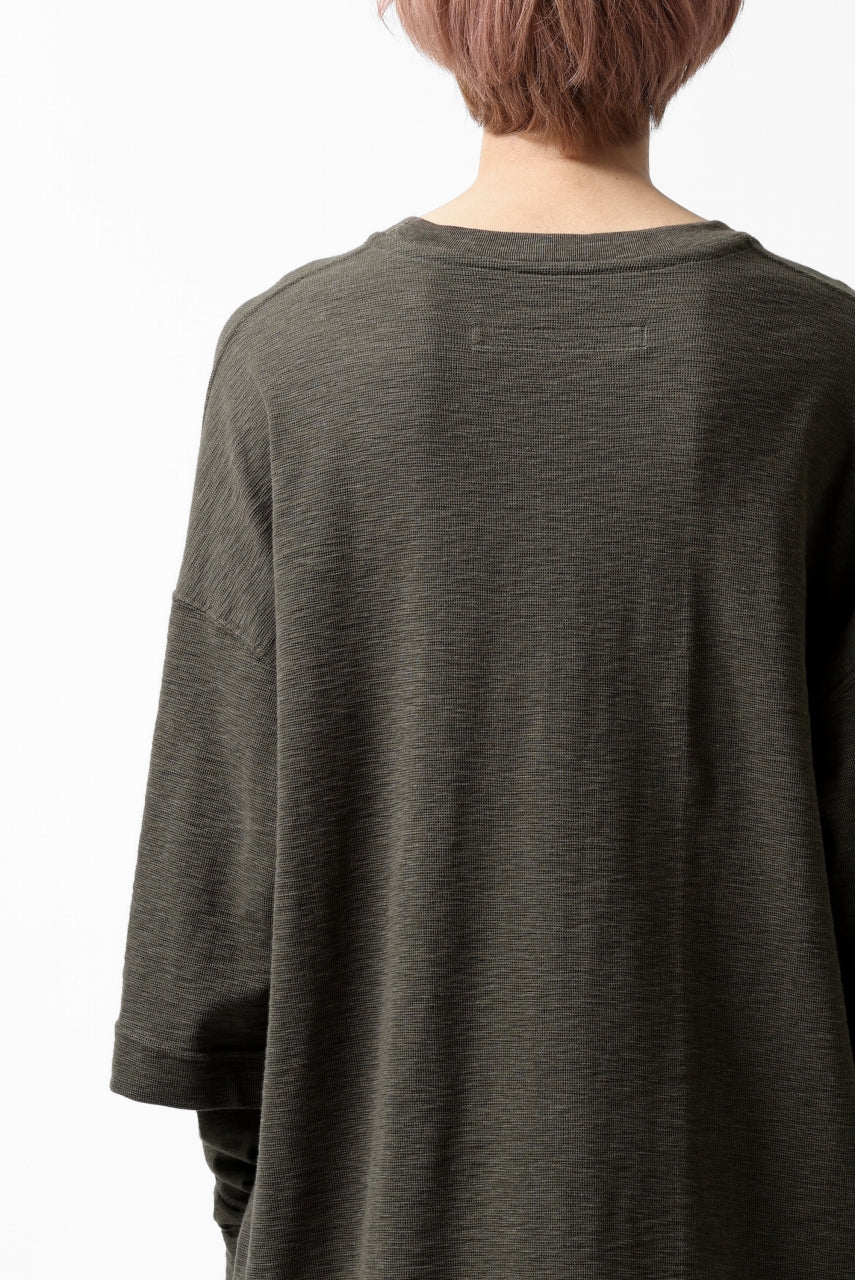 A.F ARTEFACT -HEATHER- LAYERED TOPS / DOUBLE SLAB (KHAKI)