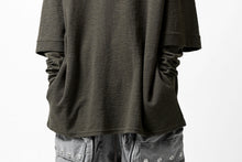 画像をギャラリービューアに読み込む, A.F ARTEFACT -HEATHER- LAYERED TOPS / DOUBLE SLAB (KHAKI)