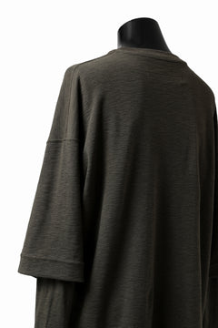 画像をギャラリービューアに読み込む, A.F ARTEFACT -HEATHER- LAYERED TOPS / DOUBLE SLAB (KHAKI)