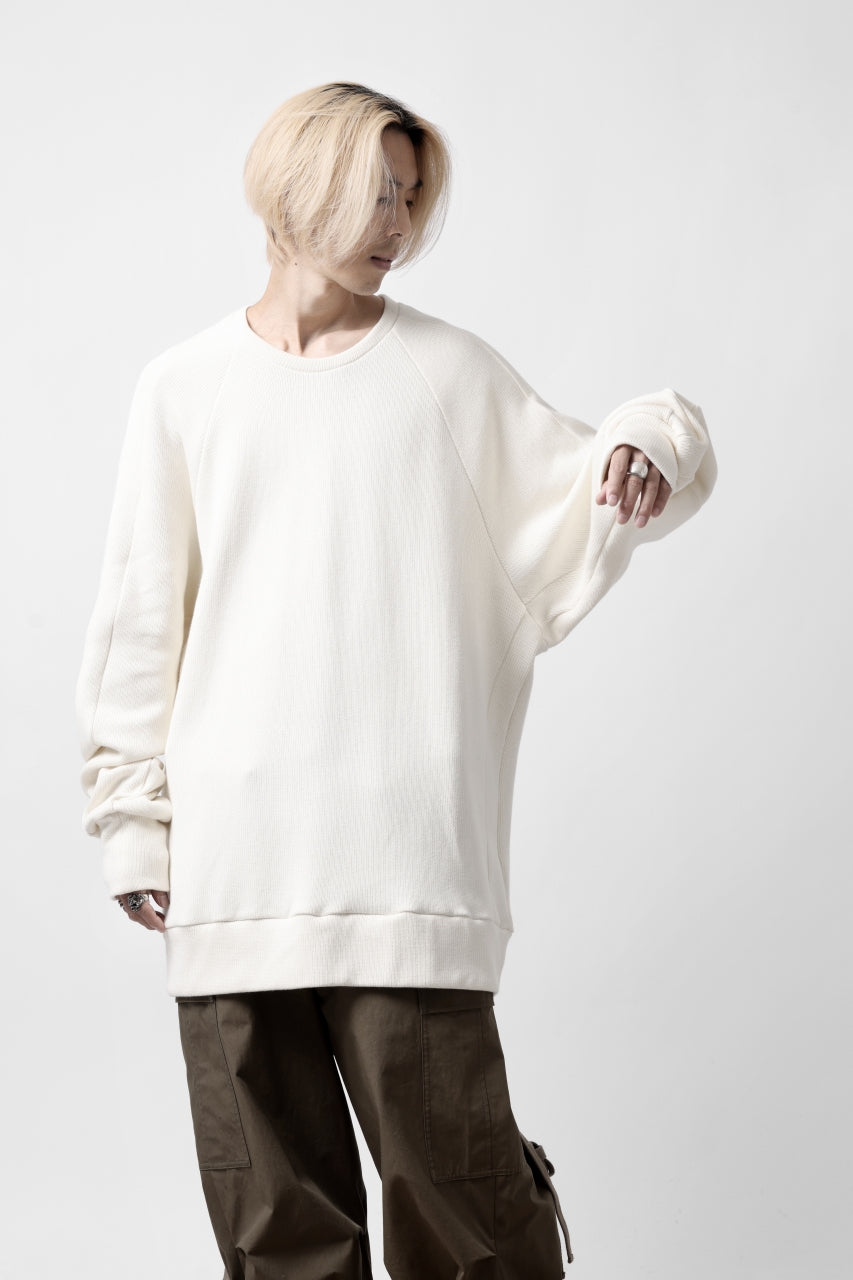 A.F ARTEFACT DOLMAN PULLOVER / COTTON KNIT (IVORY)