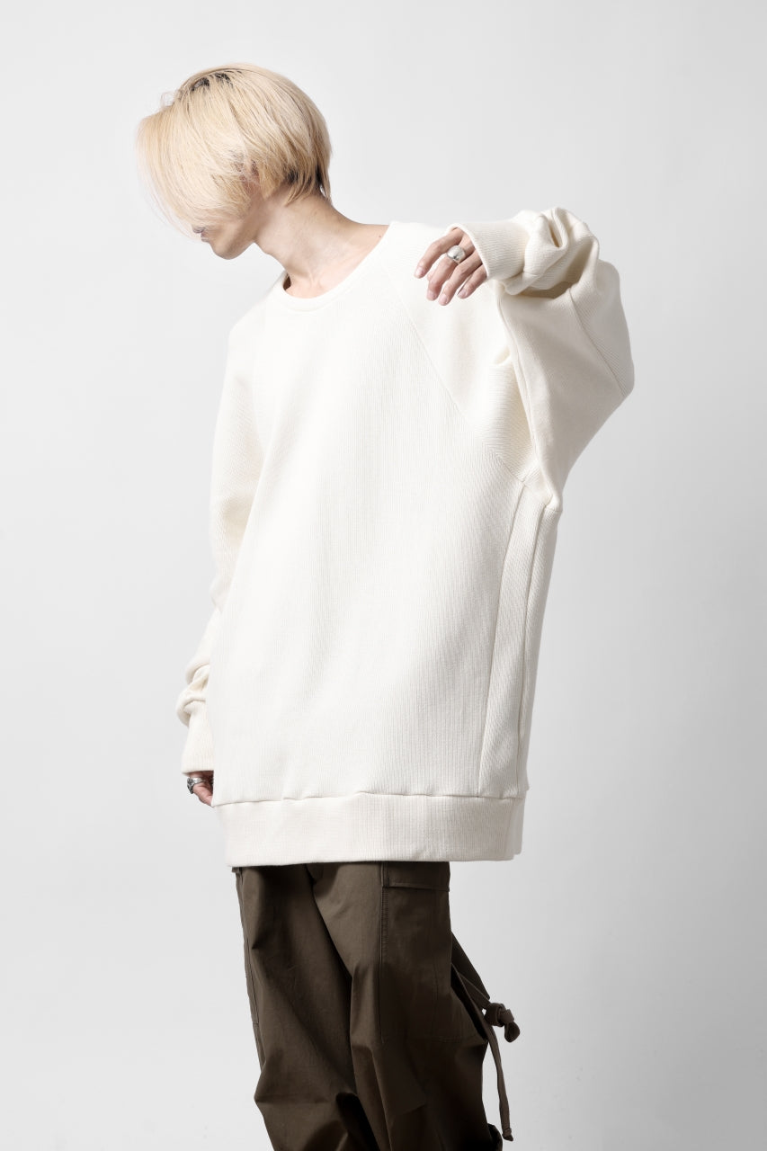 A.F ARTEFACT DOLMAN PULLOVER / COTTON KNIT (IVORY)