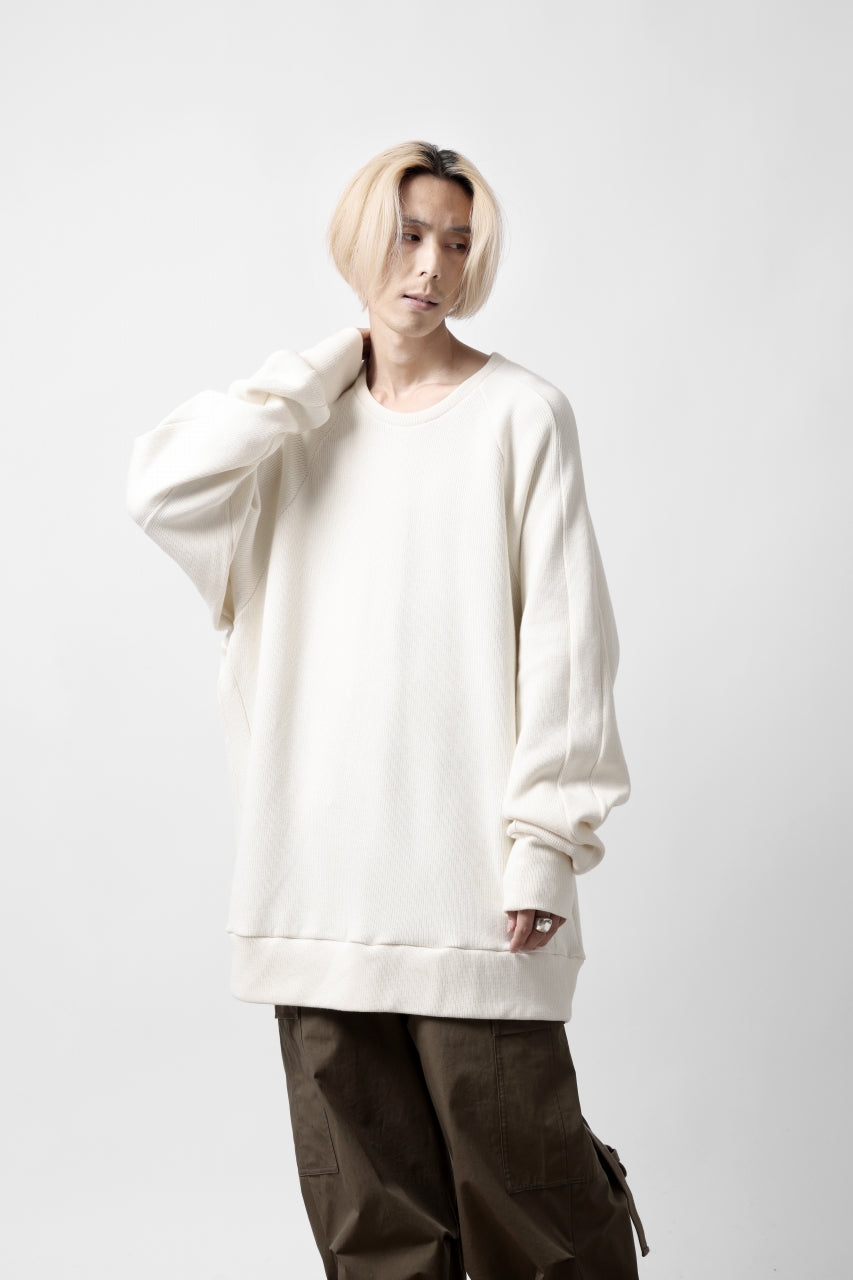 A.F ARTEFACT DOLMAN PULLOVER / COTTON KNIT (IVORY)