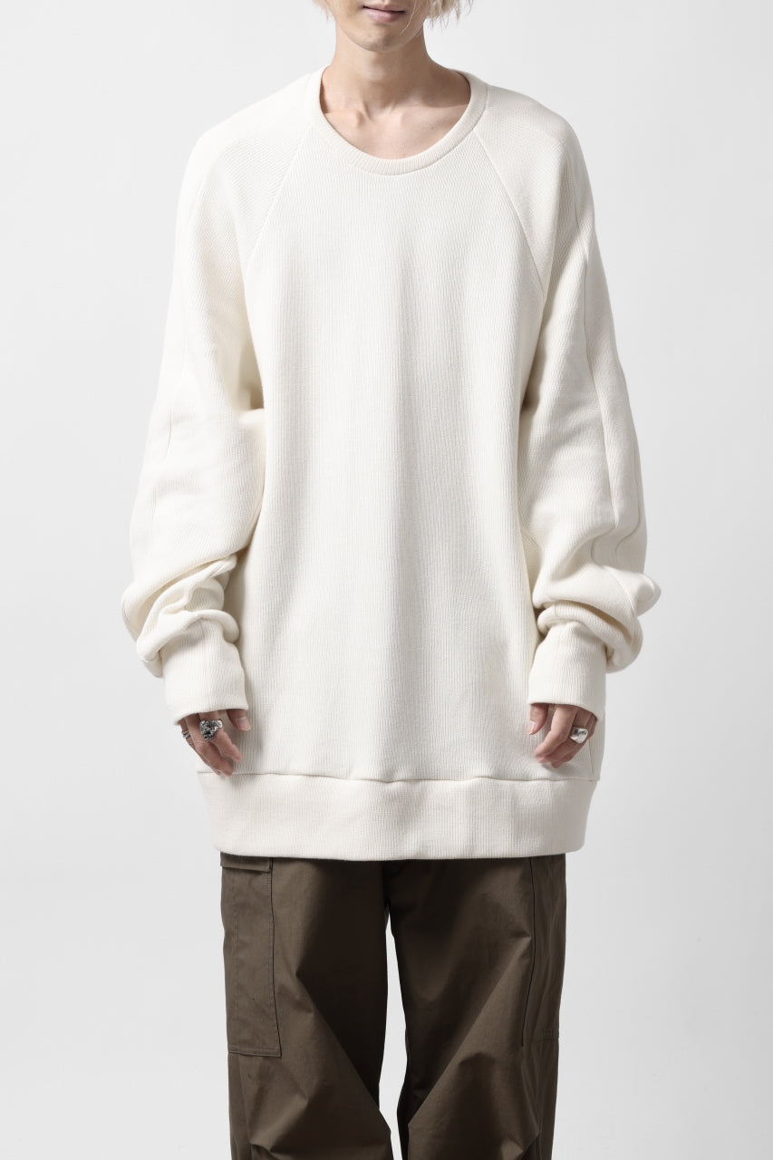 A.F ARTEFACT DOLMAN PULLOVER / COTTON KNIT (IVORY)