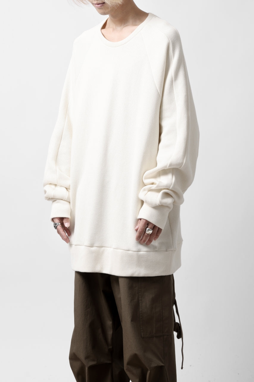 A.F ARTEFACT DOLMAN PULLOVER / COTTON KNIT (IVORY)