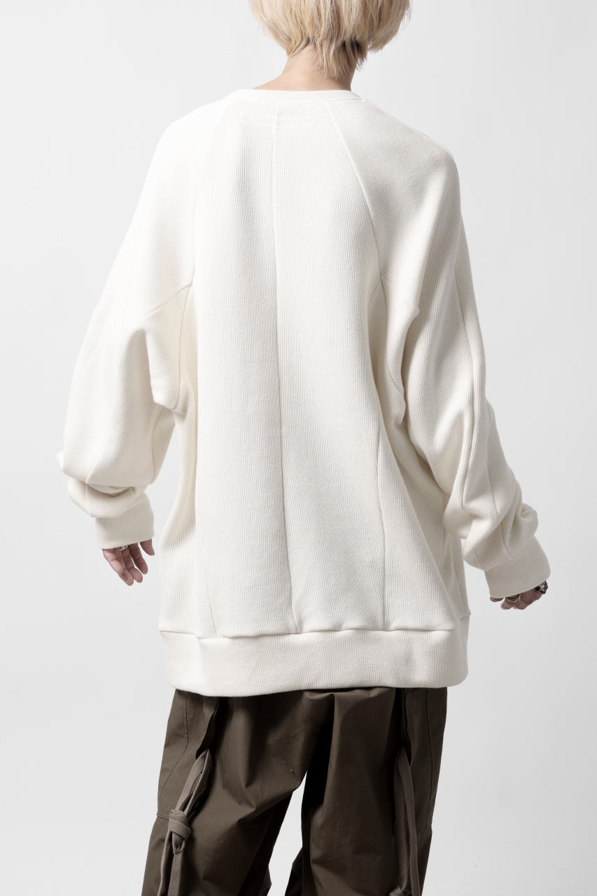 A.F ARTEFACT DOLMAN PULLOVER / COTTON KNIT (IVORY)