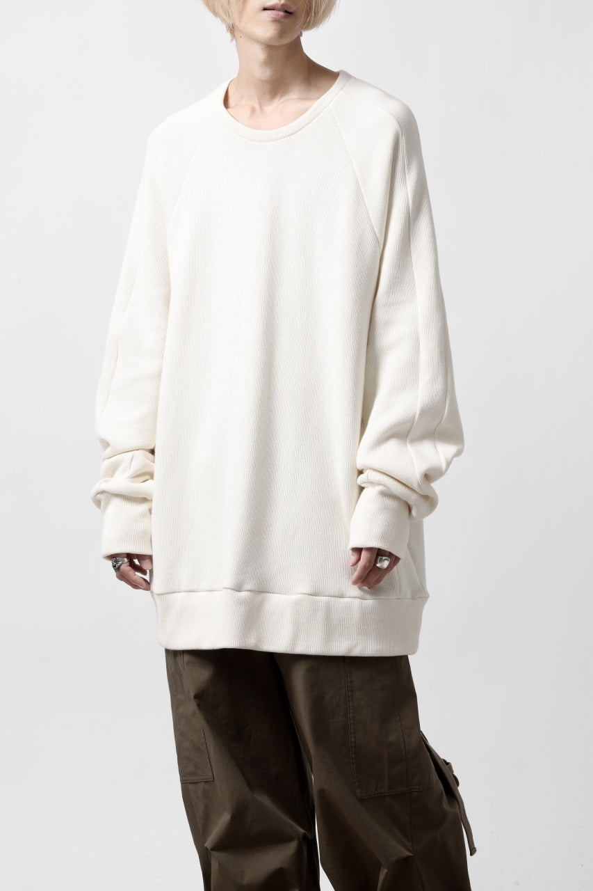 A.F ARTEFACT DOLMAN PULLOVER / COTTON KNIT (IVORY)