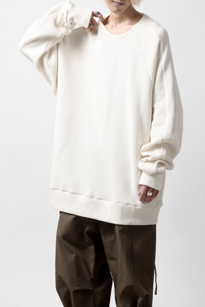 A.F ARTEFACT DOLMAN PULLOVER / COTTON KNIT (IVORY)