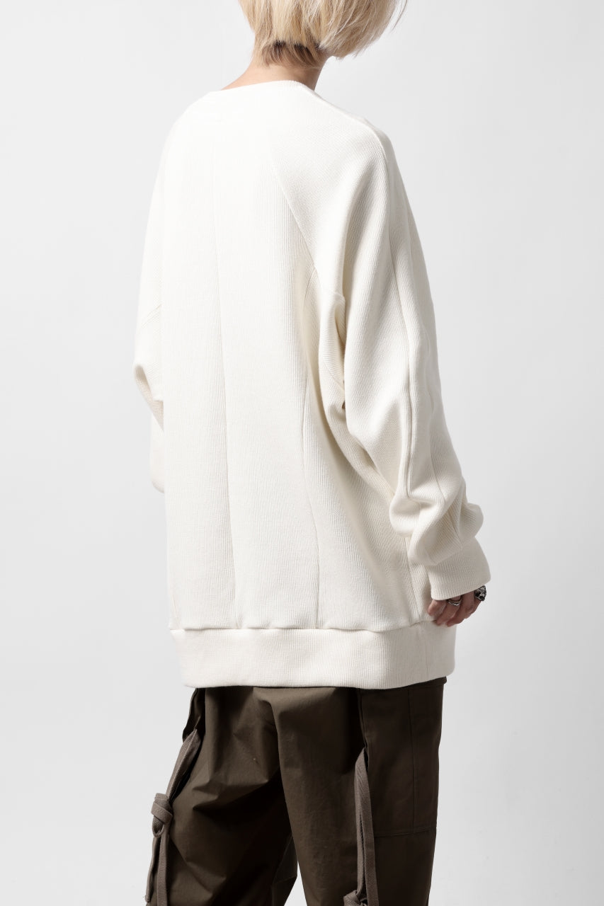 A.F ARTEFACT DOLMAN PULLOVER / COTTON KNIT (IVORY)