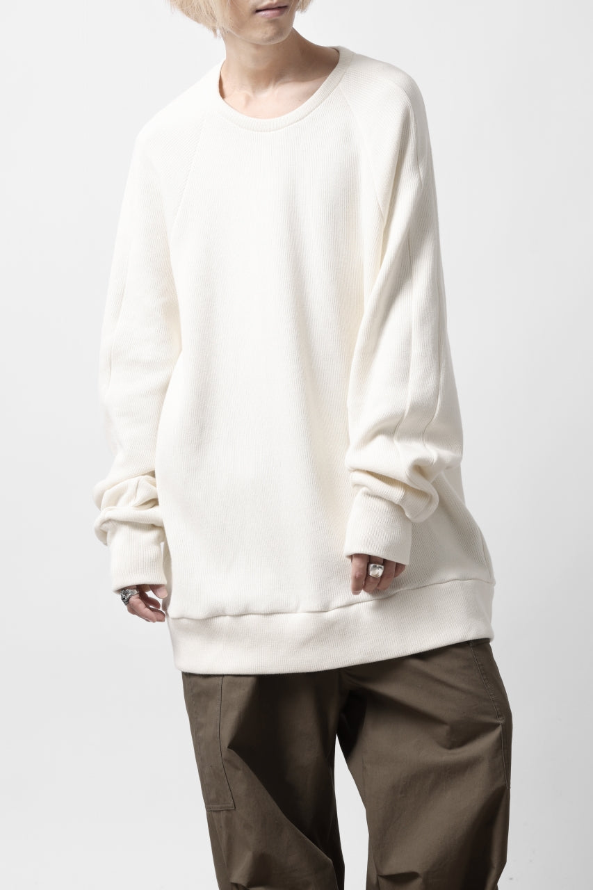 A.F ARTEFACT DOLMAN PULLOVER / COTTON KNIT (IVORY)