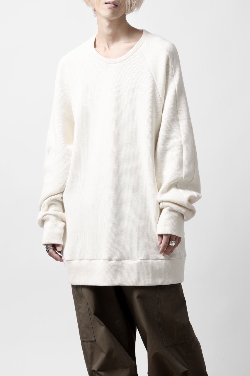 A.F ARTEFACT DOLMAN PULLOVER / COTTON KNIT (IVORY)