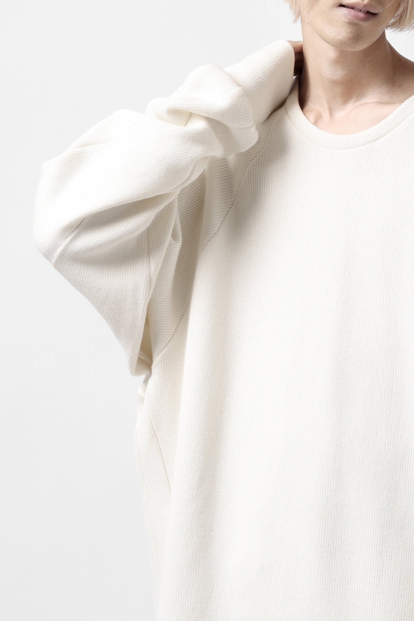 A.F ARTEFACT DOLMAN PULLOVER / COTTON KNIT (IVORY)