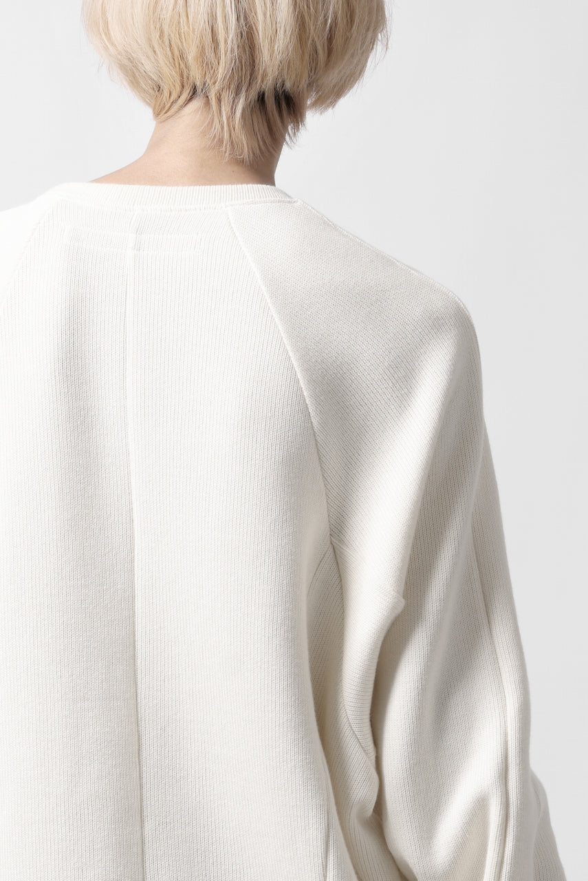 A.F ARTEFACT DOLMAN PULLOVER / COTTON KNIT (IVORY)