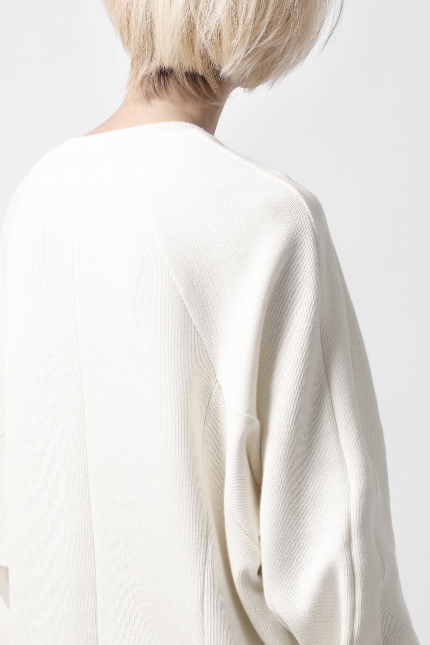 A.F ARTEFACT DOLMAN PULLOVER / COTTON KNIT (IVORY)