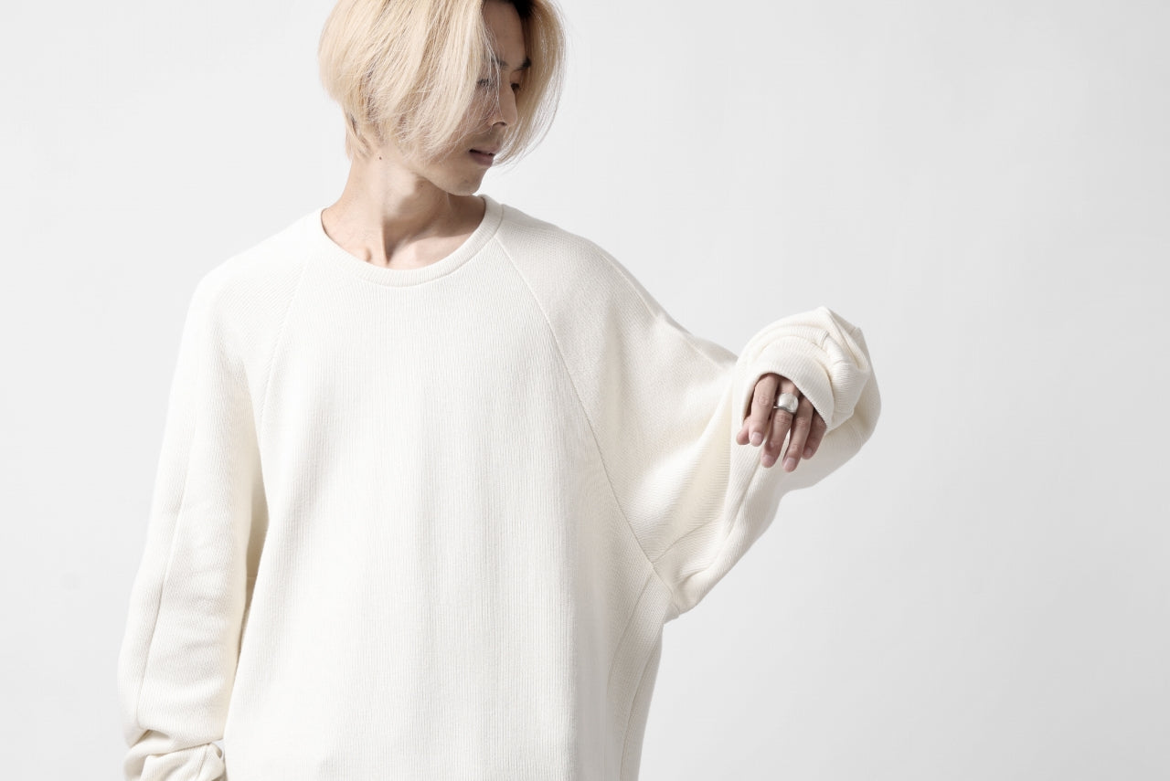 A.F ARTEFACT DOLMAN PULLOVER / COTTON KNIT (IVORY)