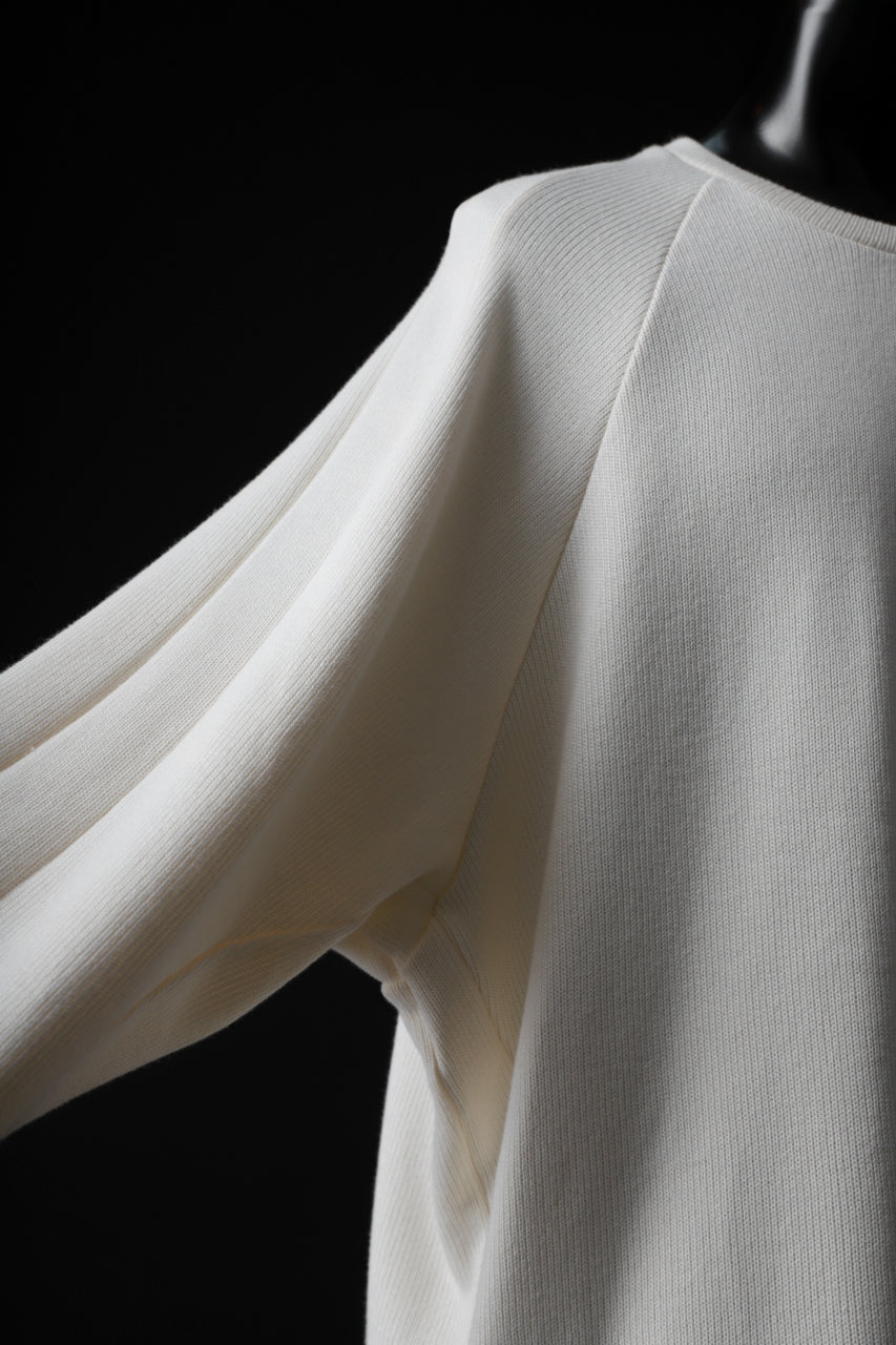 A.F ARTEFACT DOLMAN PULLOVER / COTTON KNIT (IVORY)