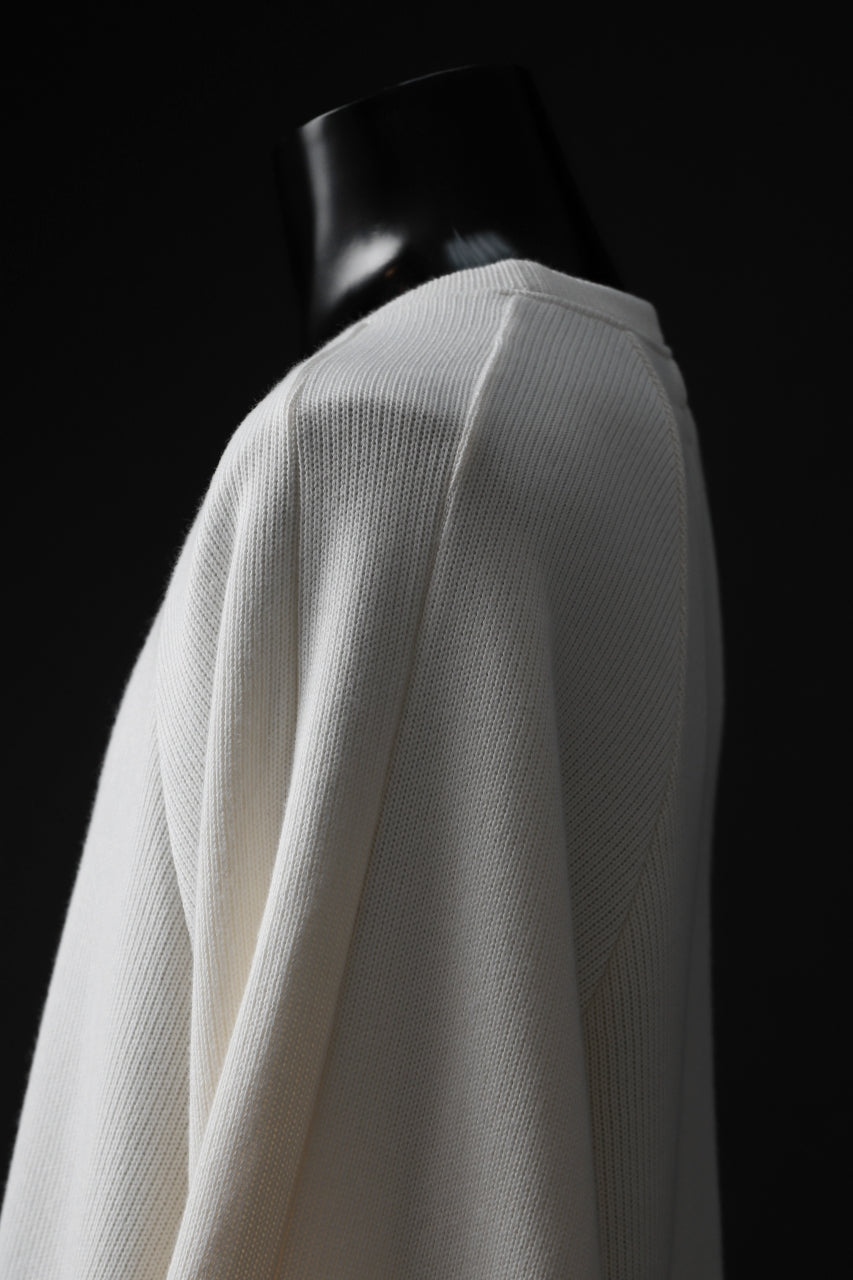 A.F ARTEFACT DOLMAN PULLOVER / COTTON KNIT (IVORY)