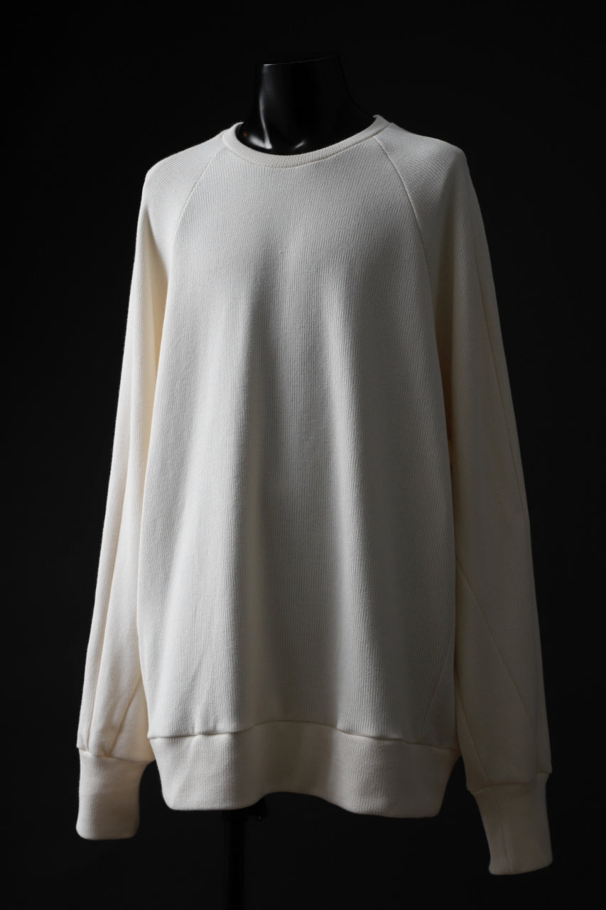 A.F ARTEFACT DOLMAN PULLOVER / COTTON KNIT (IVORY)