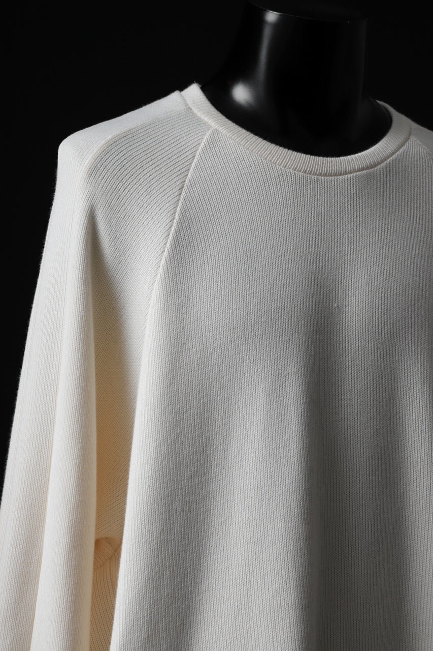 A.F ARTEFACT DOLMAN PULLOVER / COTTON KNIT (IVORY)