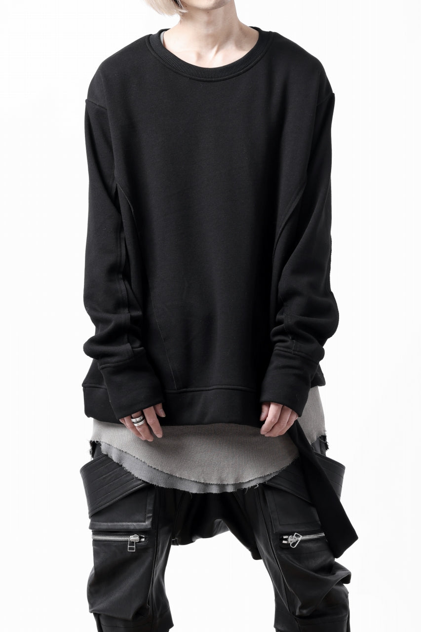 画像をギャラリービューアに読み込む, A.F ARTEFACT BomberHEAT SINGLE LOOP HEM PULLOVER TOPS (BLACK)