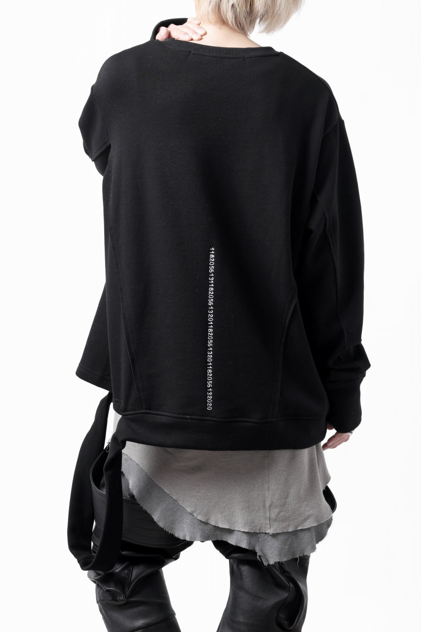 A.F ARTEFACT BomberHEAT SINGLE LOOP HEM PULLOVER TOPS (BLACK)