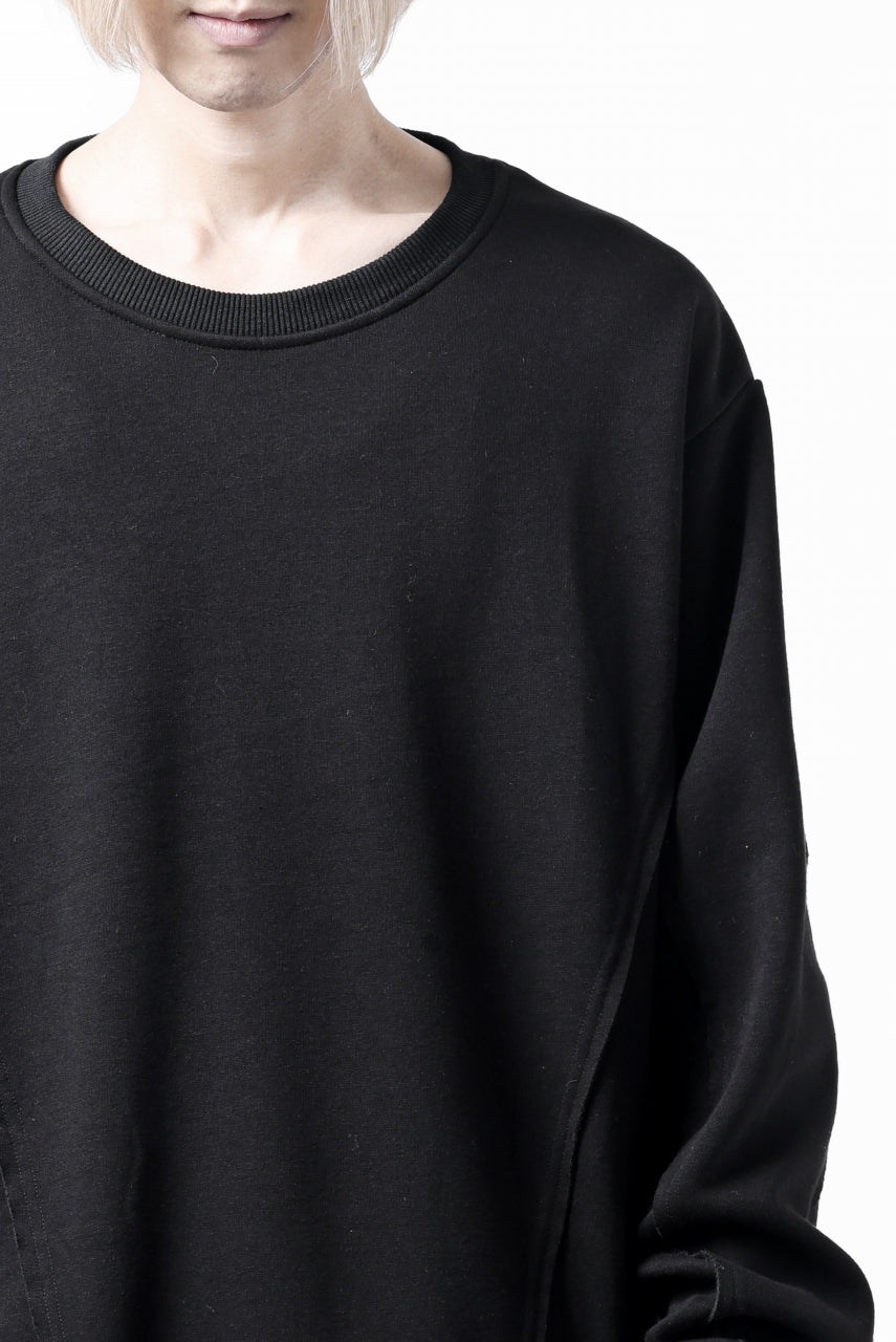 A.F ARTEFACT BomberHEAT SINGLE LOOP HEM PULLOVER TOPS (BLACK)